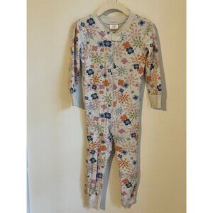 Hanna Andersson Kids Floral Print Organic Cotton Pajamas 90CM US3